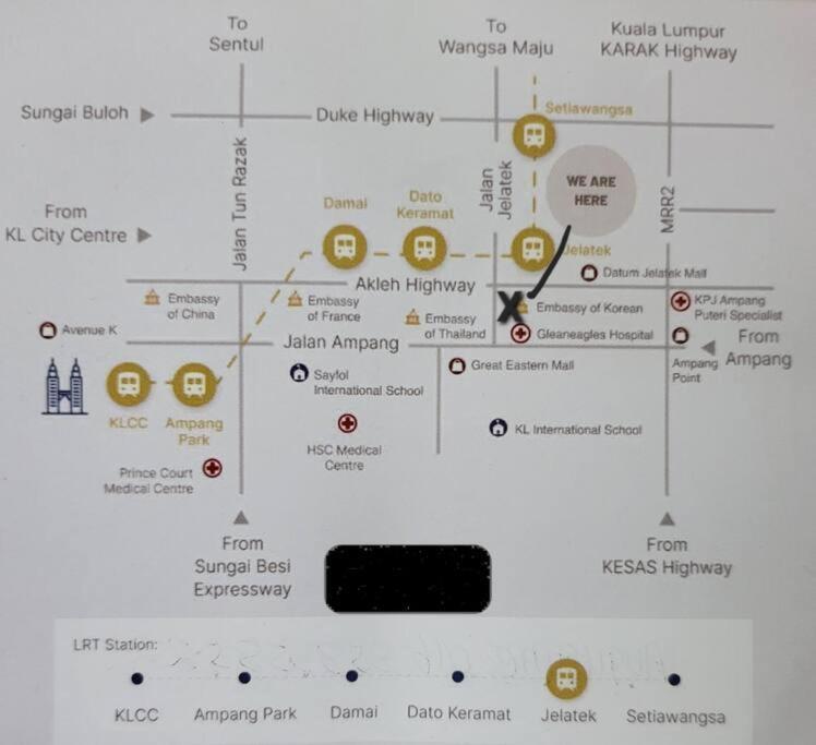 Neu Ampang, Lrt Jelatek, Gleneagles Hospital Apartment *